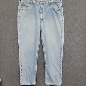 Carhartt Light Wash Blue Jeans, Men's Size 38 X 29.5"